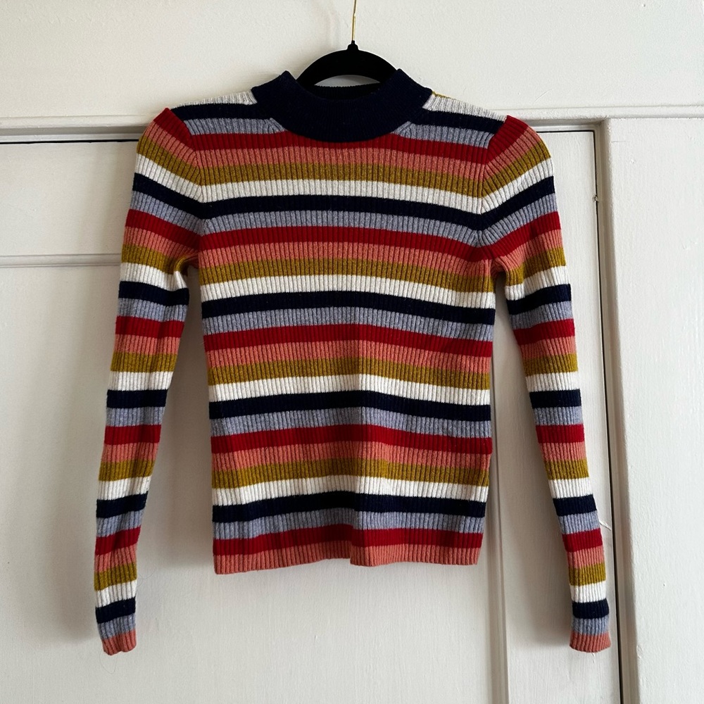 Madewell colorful striped sweater